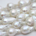 13-15mm Blanc Aaaa Nucleated Baroque Pearl Strands (E190039)