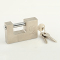 Factory Supply Nickle Plated 3 S Type Key Rectangular Padlock