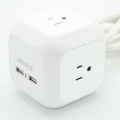 Fashion Safety Extended Wandsteckdose mit uns Stecker 4 Steckdosen Dual USB Ports Adapter