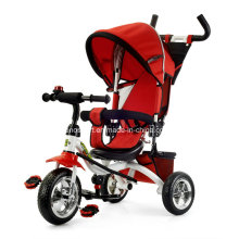 Tricycle pour enfants de couleur rouge avec canopée (TR906-3EVA RED)