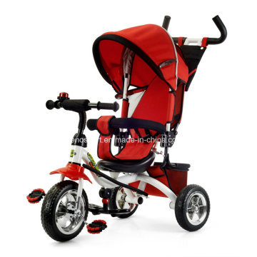 Tricycle pour enfants de couleur rouge avec canopée (TR906-3EVA RED)