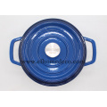 Blue Round Enamel Casserole Classic