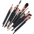 15PCS Makeup Cosmetic Brush Set with Eyeshadow Eyebrow Pencil Brushes