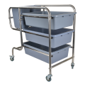 Stainless Steel Round Tube Collecting Cart