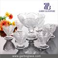 Set de bol de verre Luna, Ensemble de bol doux à 7PCS, Ensemble de bol de glace