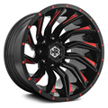 Black 4x4 rims off road truck wheels