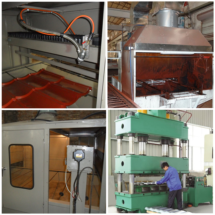 Stone coated roll forming machine