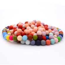 Perles de silicone rondes lâches pour le bricolage
