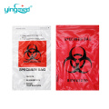 Patología Side Gusset Bolsas de biohazard de espécimen de plástico transparente