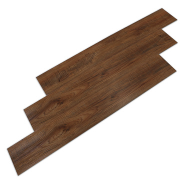 Dark Brown Wood Grain Scratch Resistant Laminate Flooring