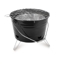 Black charcoal smoke Kitchen Cooking BBQ grill  outdoor BBQ Charcoal barbecue smoker with heat indicator