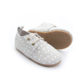 Rubber Sole Polkadot Leather Kid Shoe Wholesales