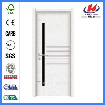 JHK-P11 white flush  pvc laminate kitchen cabinet door