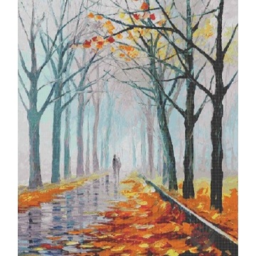 Landscape painting wall mosaic tiles