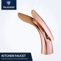 Luxury Rose Gold Single Handle Bathroom Faucet