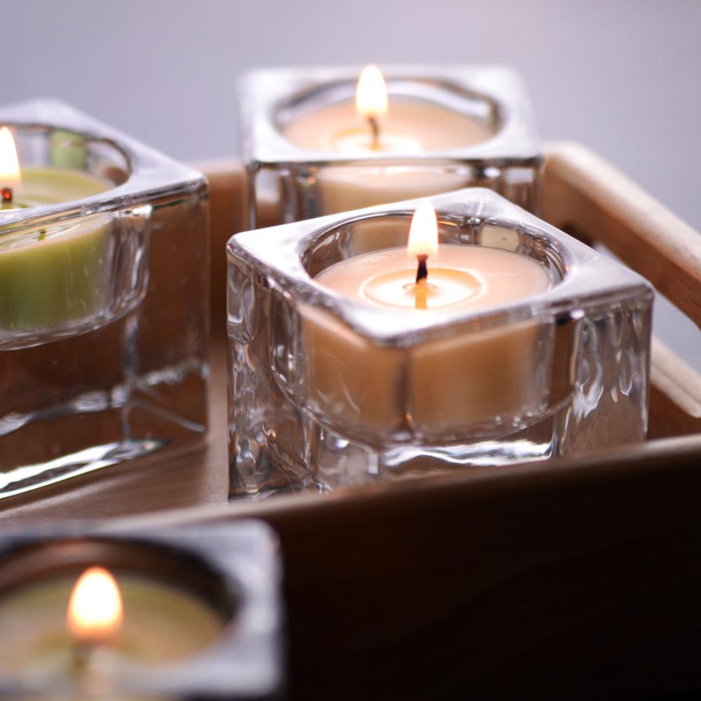 glass tea light holder