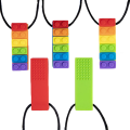 Custom Silicone Block Chew Necklace Toy