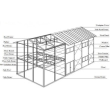 Cadre de maison de structure en acier préfabriquée (KXD-pH1447)