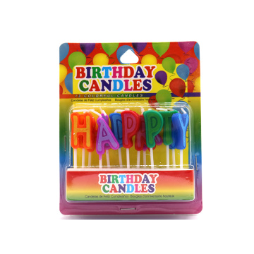 13pcs golden podwer happy birthday letter candle