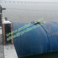 China Round Water Filling Water Bladder Rubber Dam to Pakistan