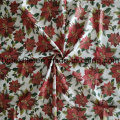 Christmas Golden Printed Cotton Fabric