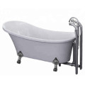 Classic Acrylic Clawfoot Bathtub with Four Legs