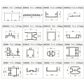 Aluminiumprofile 85mm Typ B Jalousie-Kleiderschranktür