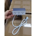 Three Socket Desktop Underground Socket Power Strip