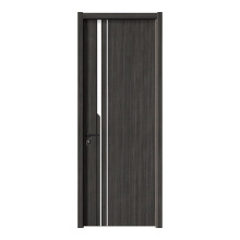 Porte en bois moderne noir