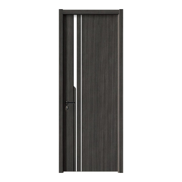 Porte en bois moderne noir