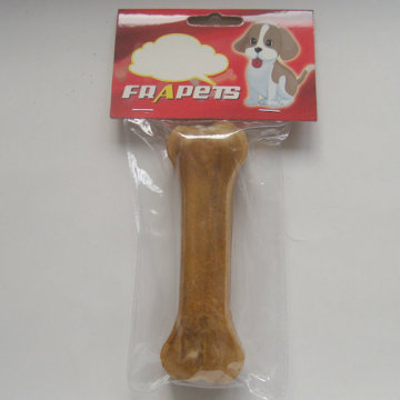 Alimento para mascotas 5.5 &quot;Natural Rawhide Prensado Bone Dog Chew