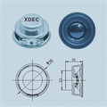 Haut-parleur XDEC 36 mm 4ohm 3W haut-parleur multimédia