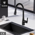 Elegant Deck Mounted Pull Down Kitchen Sink Faucet