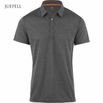 Chemise polo gris pour homme à charbon de bois