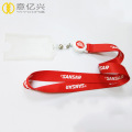 Heat transfer lanyard with retractable clip