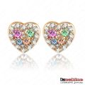 Swa Elements Boucles d&#39;oreille en cristal de coeur pour femmes (ER0025-C)