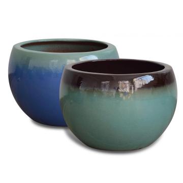 Drip Glazed Ceramic Plant Pots Modern Meadow pots