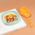 Baby Silicone Dinner Plate With Suction-Cloud Shape