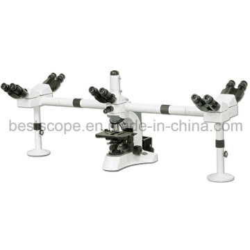 Bestscope Microscopio BS-2080mh10 Multi-Cabeza con Condensador Swing