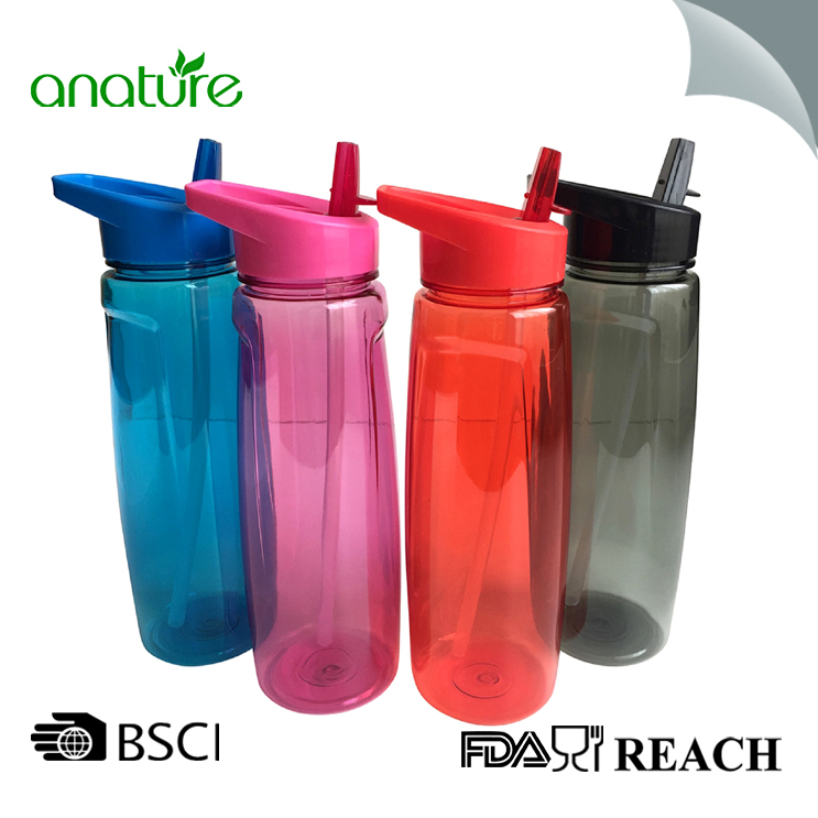 750ML Plastic Tritan Water Bottle With Straw Lid