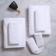 White Dobby Hotel Towel With Embroidery Logo