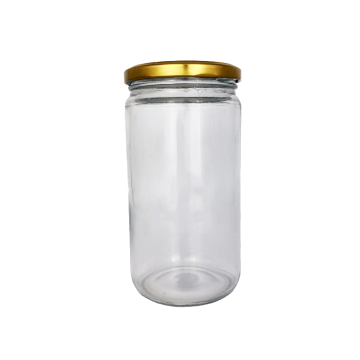 700 ml klares Lebensmittelglas Aufbewahrungsgurke Honey Jar