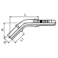 45 grados Metric Pipe accesorios hidráulicos rectos