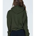 Women's Jacket Waffle Zip Up Hoodie