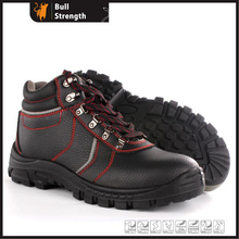 Натуральная кожа голеностопного безопасности обуви с стальным носком (SN5460)