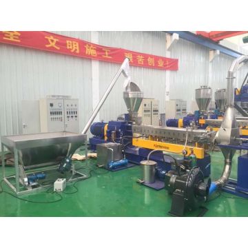 PE caco3 high filler masterbatch twin screw extruder