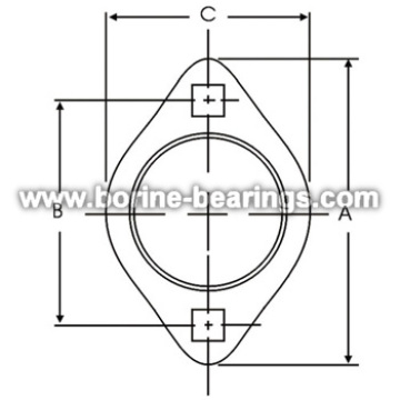 2-Bolt Hole Self-Aligning Mounting Flanges