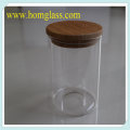 Armazenamento de jar de vidro de alta qualidade feito por vidro de borosilicato de pirex