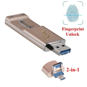 Lector de huellas dactilares micro usb Flash Drive Usb