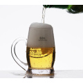 Handgefertigte Man Blow Beer Glass Cup mit Griff